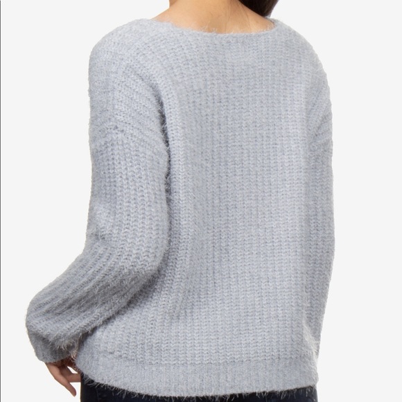 Junior's Fluffy Chenille Sweater - Picture 4 of 4